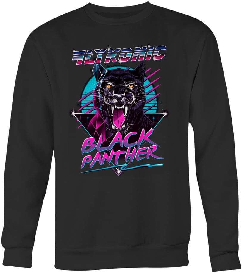 Flykonic Black Panther Crewneck Sweater